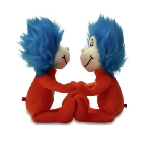 Dr. Seuss Thing 1 and Thing 2 Plush - Picture 2 of 4